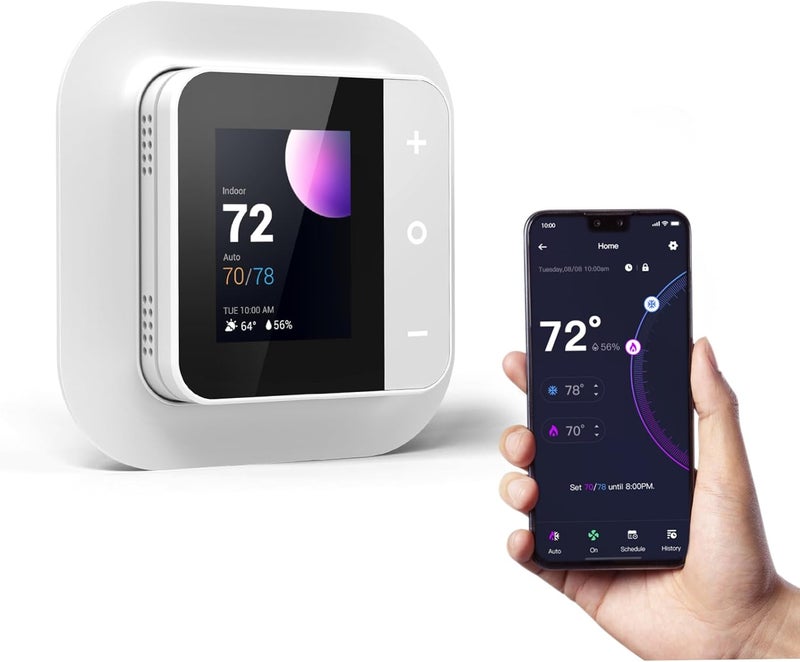 Vine Smart Thermostat for House, WiFi Thermostats for Home Compatible with Alexa and Google Assistant, 7day x 8period Programmable, Energy Star Certified, C-Wire Required - Image 1